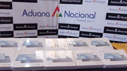Contrabando de dispositivos electrónicos en Aduana Regional Oruro