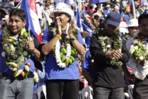 Congreso partidario del MAS con Evo Morales en Villa Tunari