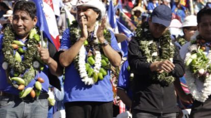Congreso partidario del MAS con Evo Morales en Villa Tunari