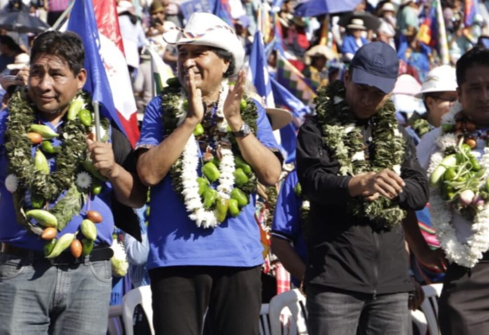 Congreso partidario del MAS con Evo Morales en Villa Tunari