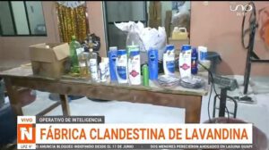 fábrica clandestina de productos químicos en Santa Cruz