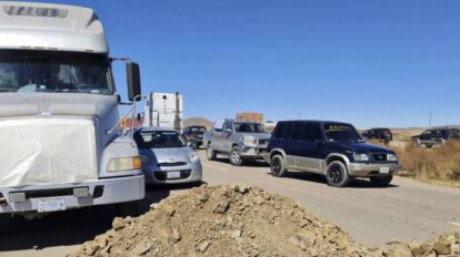 Bloqueo de carreteras en La Paz - Oruro