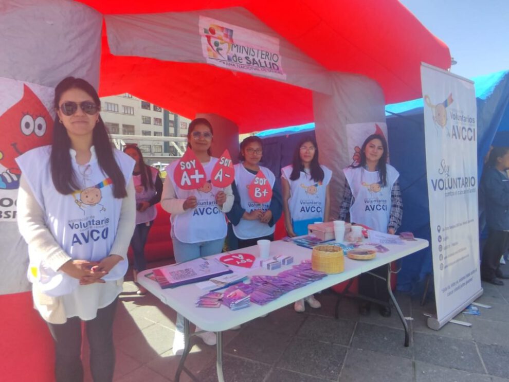 Donación voluntaria de sangre en Bolivia