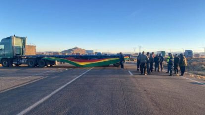 Bloqueo de carreteras en Bolivia