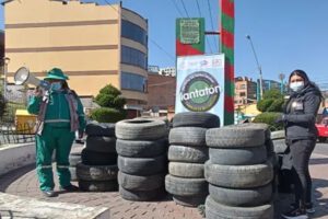 Campaña de acopio de llantas en La Paz