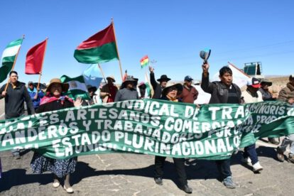 Marcha gremial en La Paz