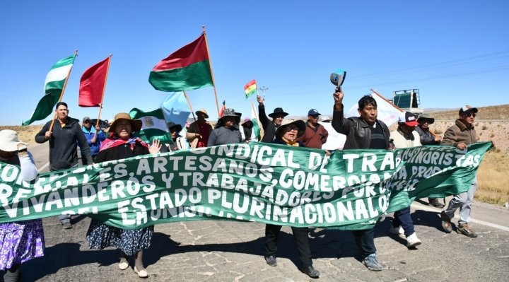Marcha gremial en La Paz
