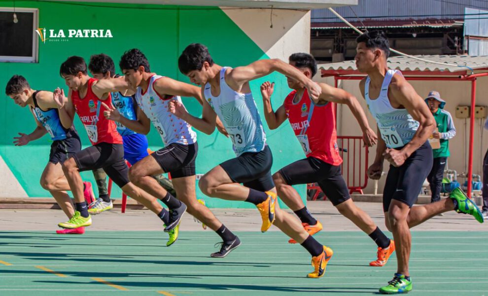 Torneo nacional de atletismo U-20 en Cochabamba