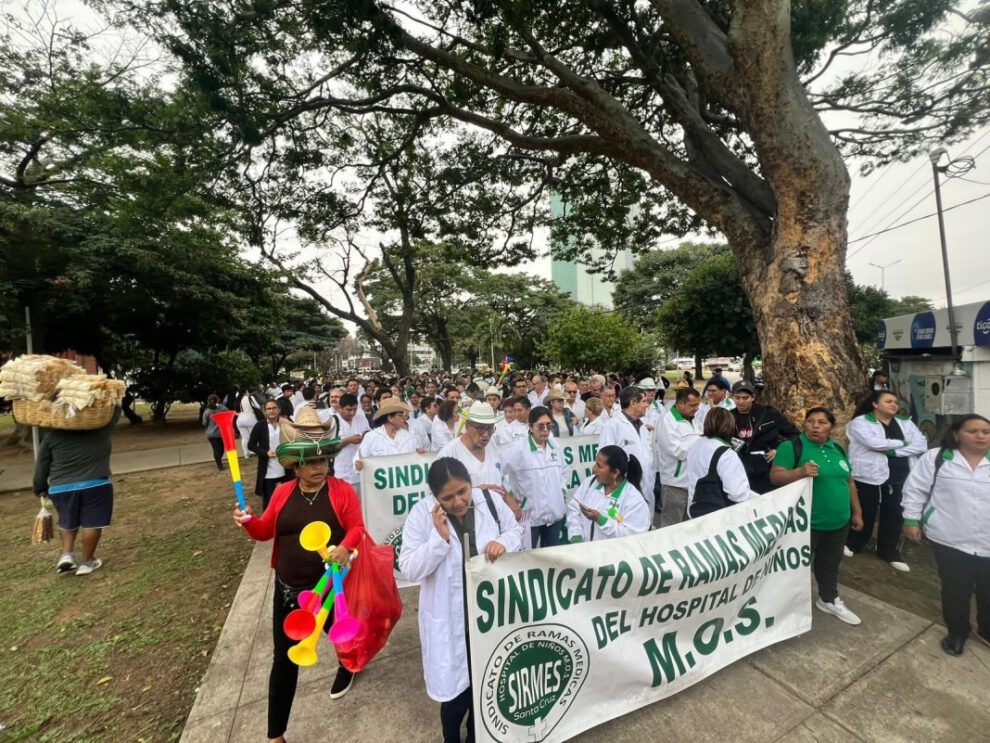 paro de médicos en Bolivia