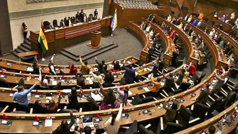 Cambio de numeración en sesión de Asamblea convocada por David Choquehuanca