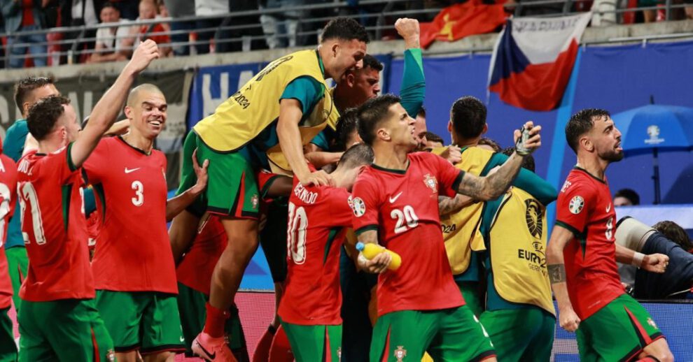 Portugal vence a la República Checa en la Eurocopa