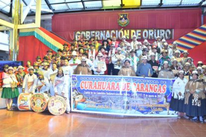 Presentación de actividades de Año Nuevo Andino