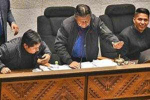 Receso parlamentario impuesto por David Choquehuanca