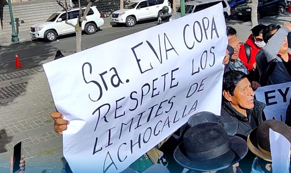 conflicto de límites Achocalla El Alto
