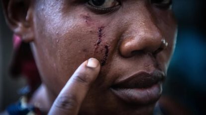 Fotografía de archivo sobre violencia sexual en Haití
