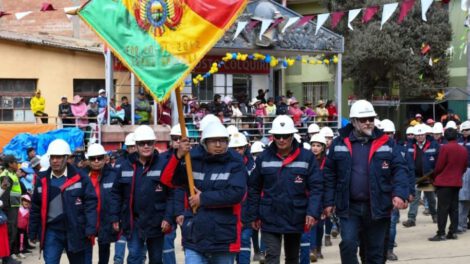 Empresa Minera Colquiri celebra su duodécimo aniversario con el Presidente Luis Arce