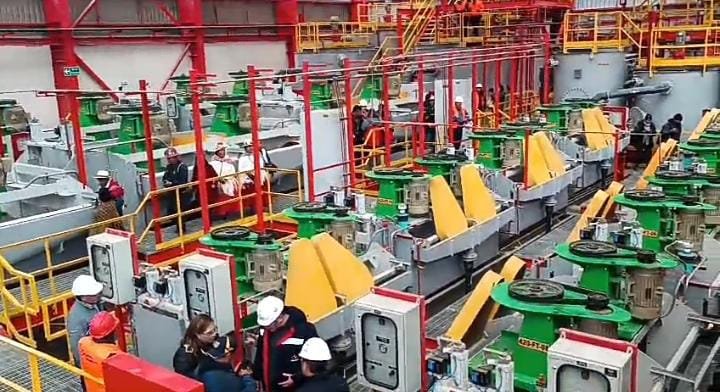 planta concentradora de zinc y estaño de la Empresa Minera Colquiri