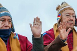 Año Nuevo Andino Amazónico encabezado por Luis Arce y David Choquehuanca