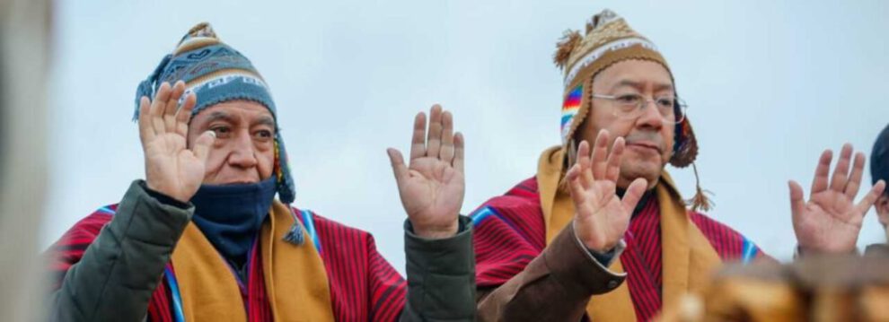 Año Nuevo Andino Amazónico encabezado por Luis Arce y David Choquehuanca