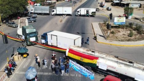 paro nacional indefinido en Bolivia