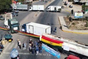 paro nacional indefinido en Bolivia