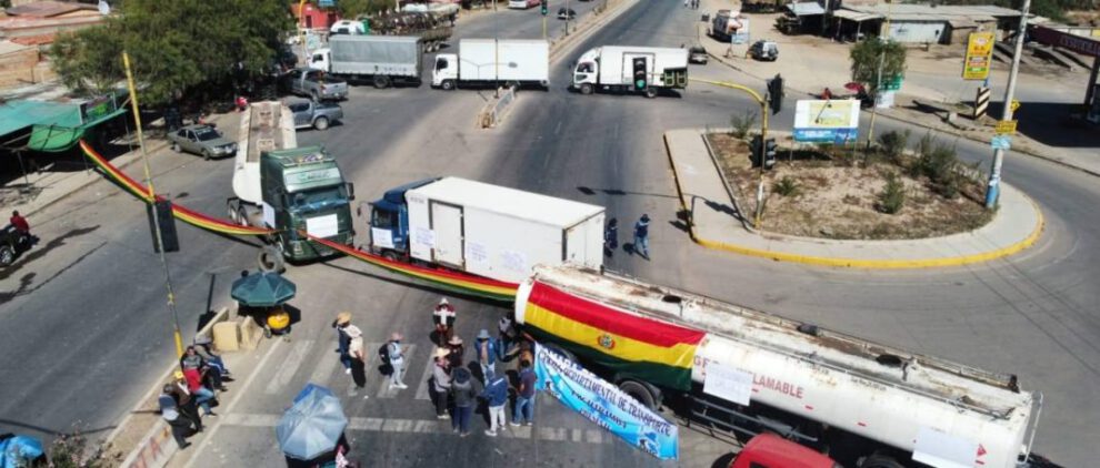 paro nacional indefinido en Bolivia