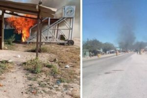 Protesta de bagalleros en Yacuiba contra abusos aduaneros