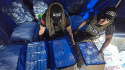 Aprehenden a sujeto con cocaína camuflados entre alimentos