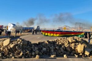 paro nacional transporte pesado en Bolivia