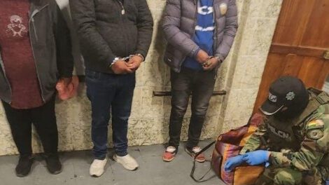 Aprehensión de narcotraficantes en El Alto con más de 15 kilos de cocaína