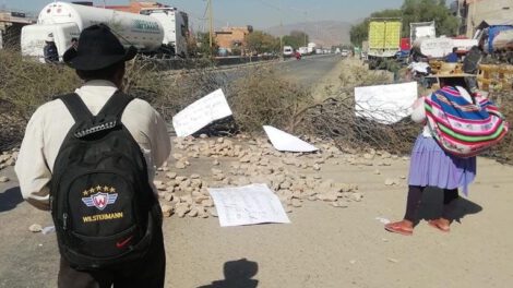 Bloqueo en Sipe Sipe