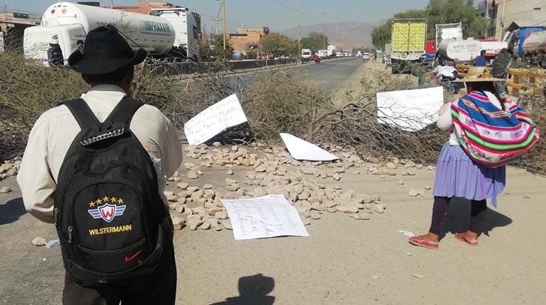 Bloqueo en Sipe Sipe