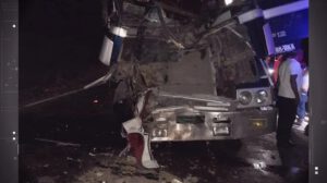 Accidente en la Carretera Bioceánica cerca del municipio de Roboré en Santa Cruz