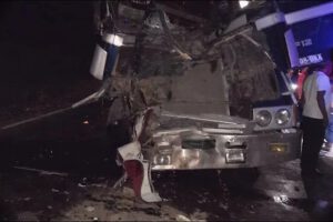 Accidente en la Carretera Bioceánica cerca del municipio de Roboré en Santa Cruz