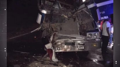 Accidente en la Carretera Bioceánica cerca del municipio de Roboré en Santa Cruz