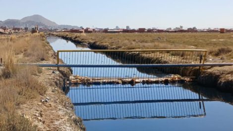 Limpieza Canal Rosso para proteger el Lago Uru Uru