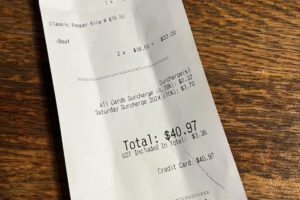 Recargos ocultos en restaurantes