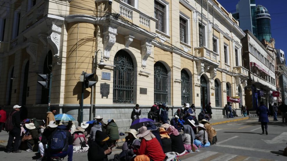 paro movilizado de trabajadores de Avance de Obras