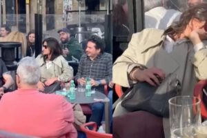 Joven viral en TikTok por dormirse en terraza de bar