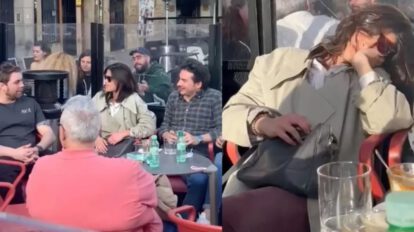 Joven viral en TikTok por dormirse en terraza de bar