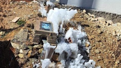 Congelamiento de medidores y tuberías de agua