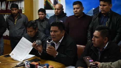 Marcha por la democracia en Bolivia
