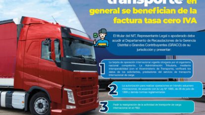 tasa cero IVA para operadores de transporte