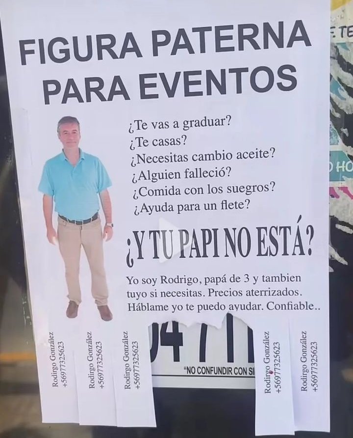 Figura paterna para eventos sociales