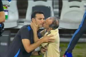 Marito y Scaloni celebran la clasificación de Argentina