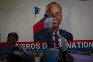Fotografía de archivo del asesinato de Jovenel Moise
