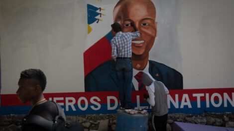 Fotografía de archivo del asesinato de Jovenel Moise
