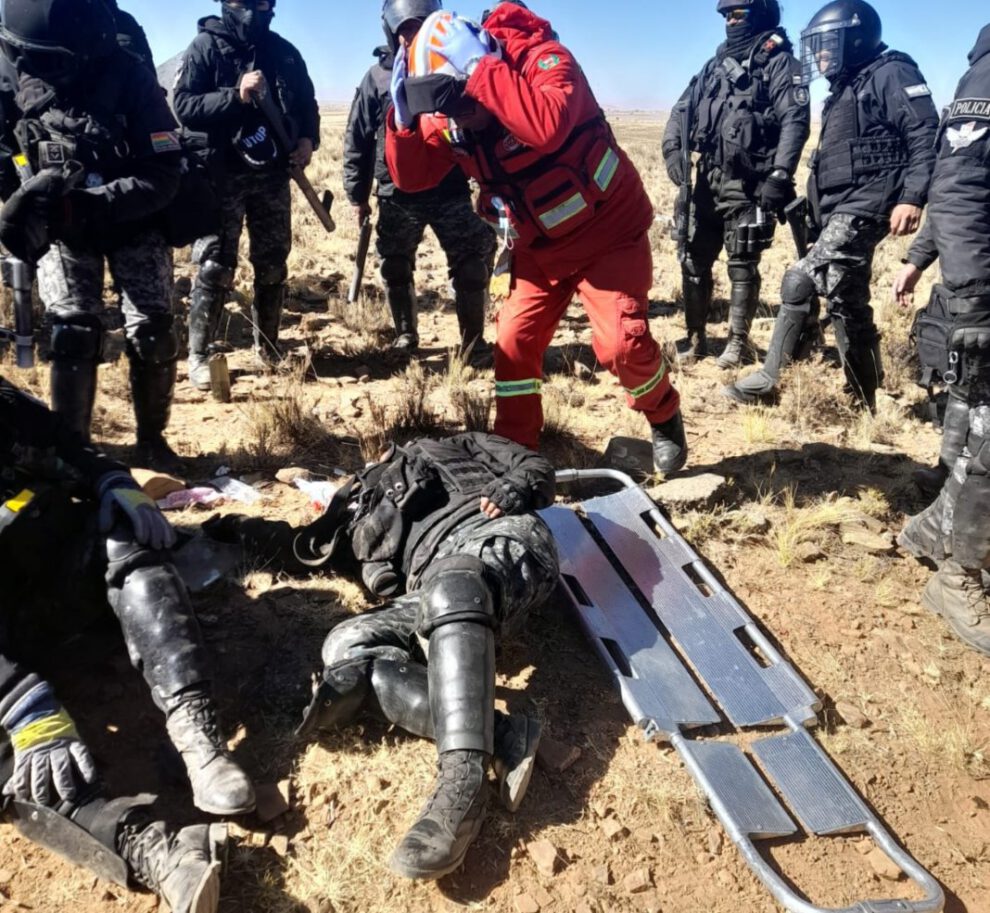 Conflicto en Caracollo deja heridos y aprehensiones