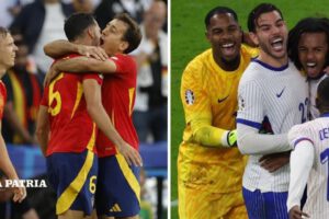España frente a Francia en la Eurocopa 2024