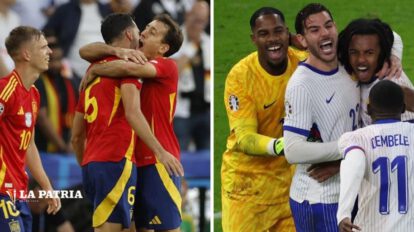 España frente a Francia en la Eurocopa 2024